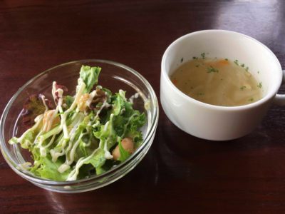 サラダとスープ