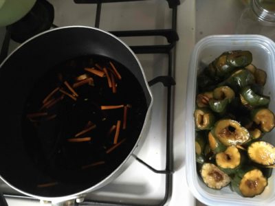 きゅうりを取り出す